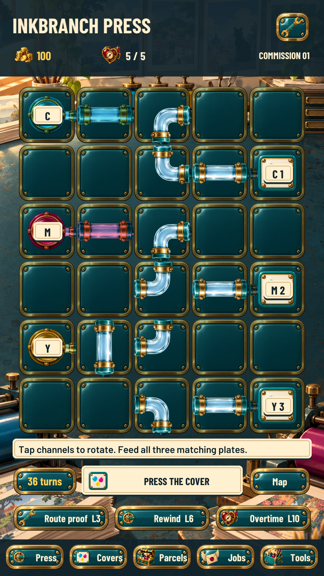 Inkbranch Press gameplay screenshot 1