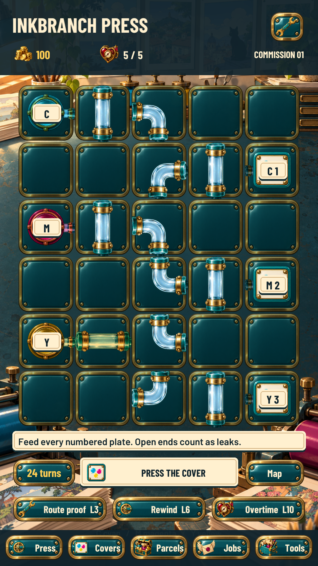 Inkbranch Press gameplay screenshot 2